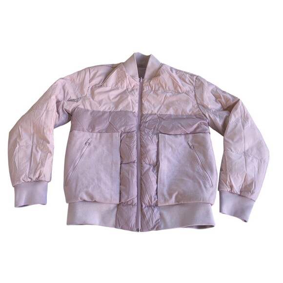 Lululemon Jacket Womens 4 Roam Far Wool Bomber Goose Down 3-in-1 Puffer Pink - Picture 6 of 10